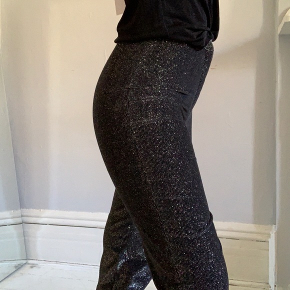 Céline Straight Leg Trousers in Silver Tinsel - Picture 2 of 11